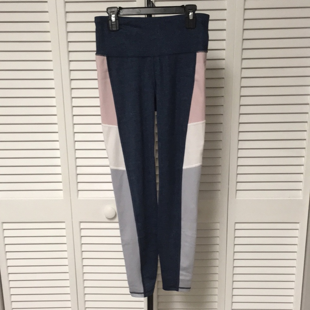 Blue, Pink, White and Grey GapFit Leggings (XS)